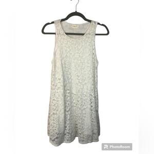 Ginger G Women’s Dress Sweet Floral Lace Simple Style Stretchy A Line